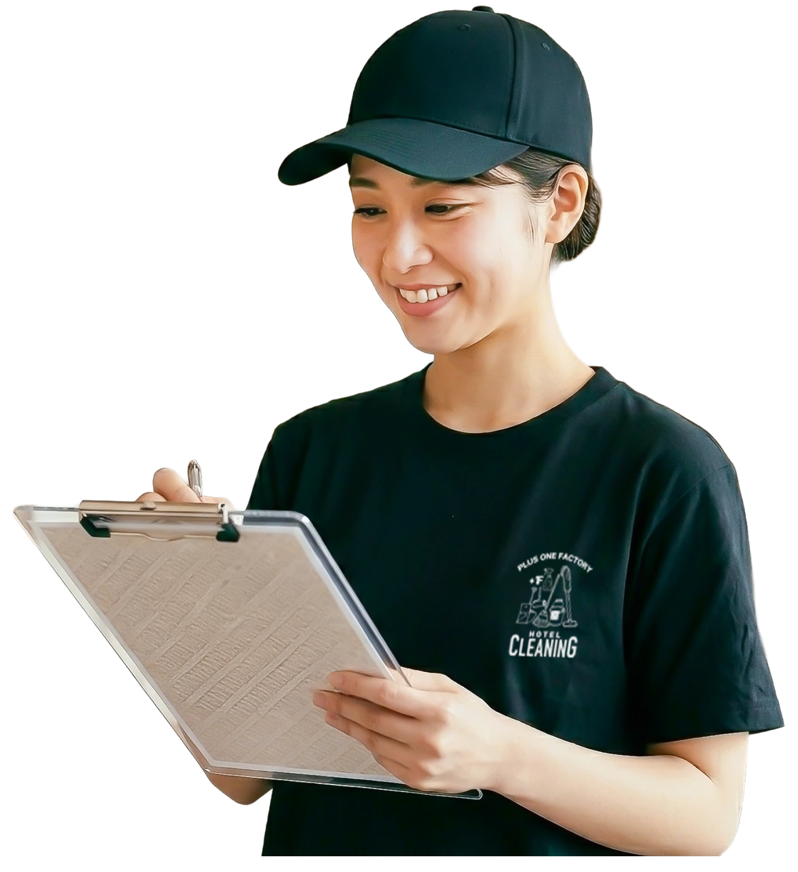 タスクをこなしている女性